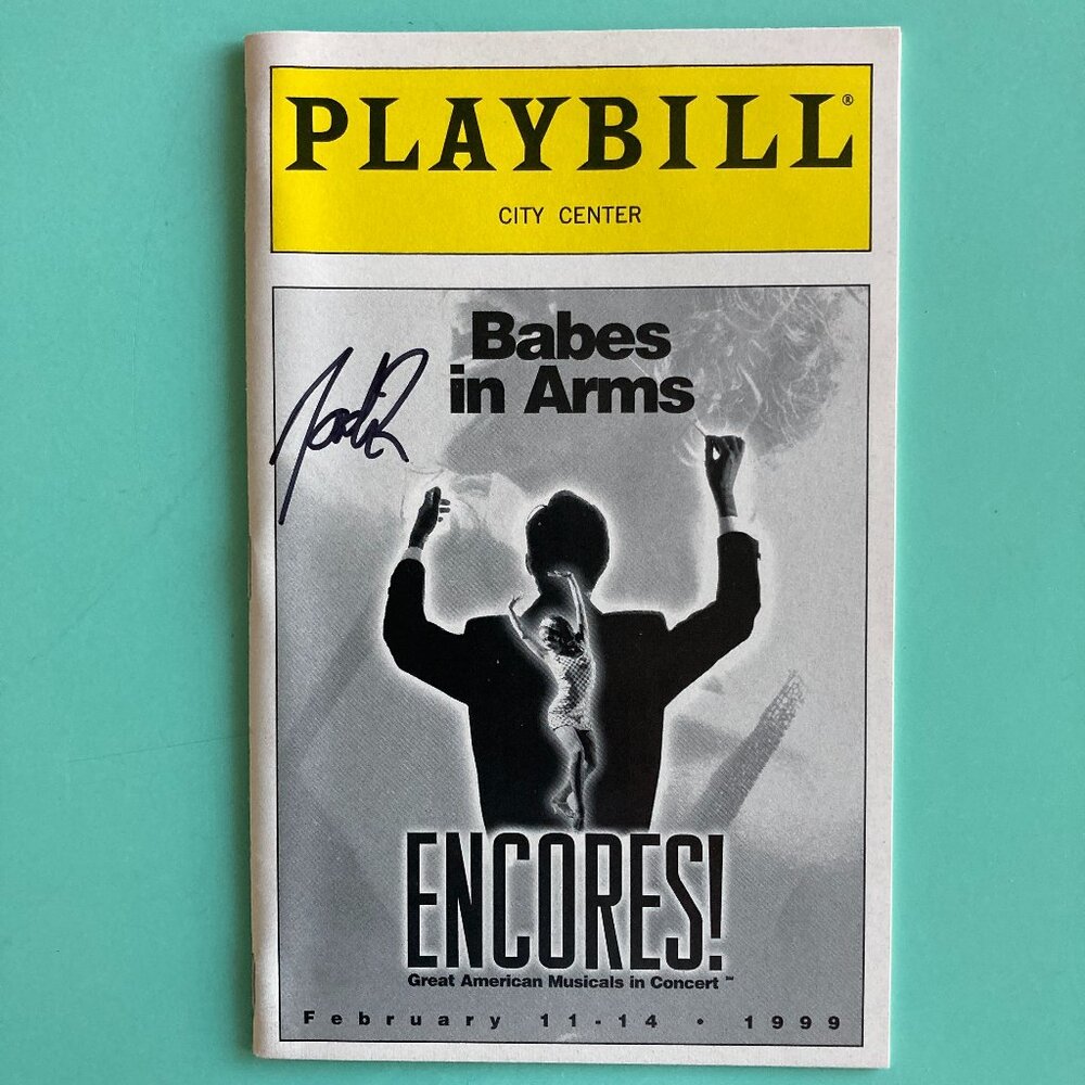 Noah Racey Only) Signed Playbill Babes in Arms Christopher Fitzgerald Erin Dilly